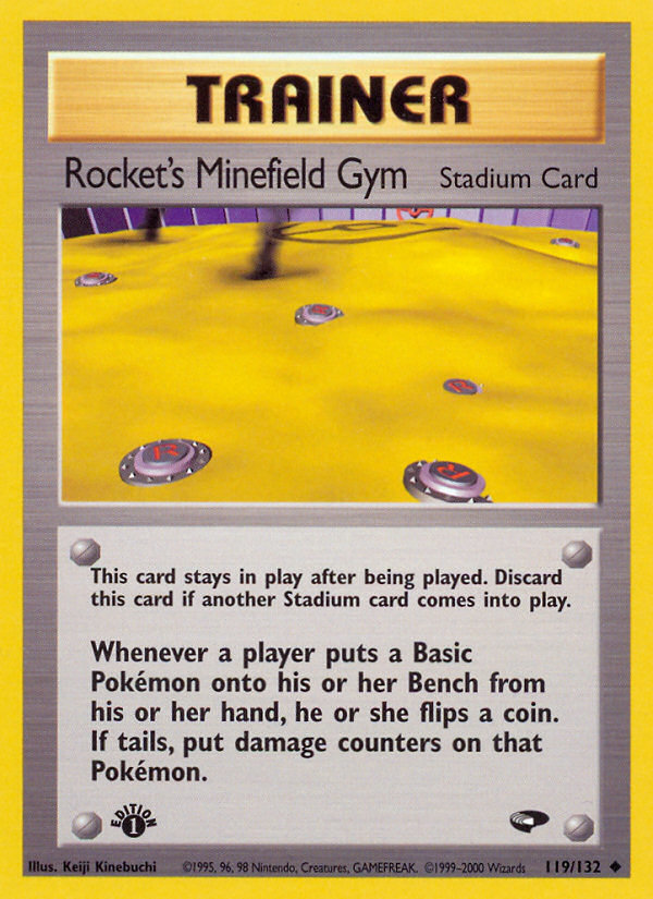 Rocket's Minefield Gym (119/132) [Gym Challenge 1st Edition] | Golgari Games