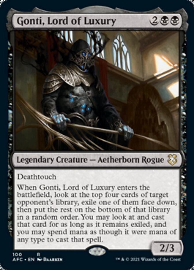 Gonti, Lord of Luxury [Dungeons & Dragons: Adventures in the Forgotten Realms Commander] | Golgari Games