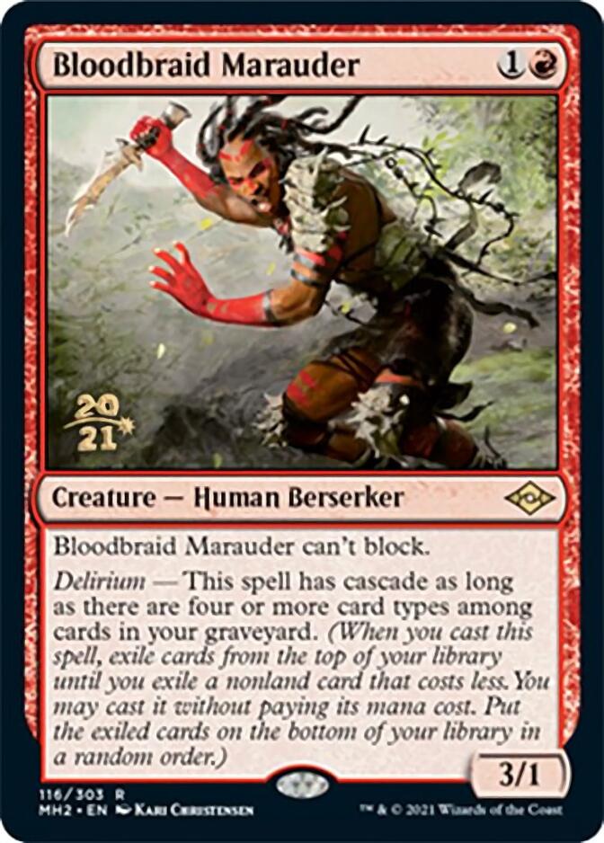 Bloodbraid Marauder [Modern Horizons 2 Prerelease Promos] | Golgari Games