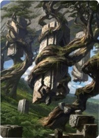 Forest 2 Art Card [Zendikar Rising Art Series] | Golgari Games