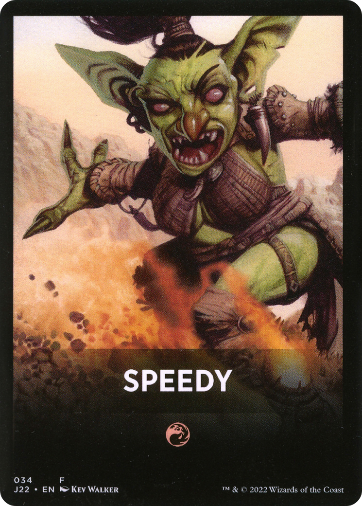 Speedy Theme Card [Jumpstart 2022 Front Cards] | Golgari Games