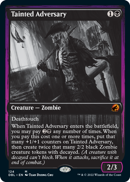 Tainted Adversary [Innistrad: Double Feature] | Golgari Games