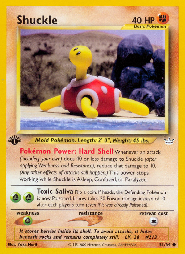 Shuckle (51/64) [Neo Revelation 1st Edition] | Golgari Games