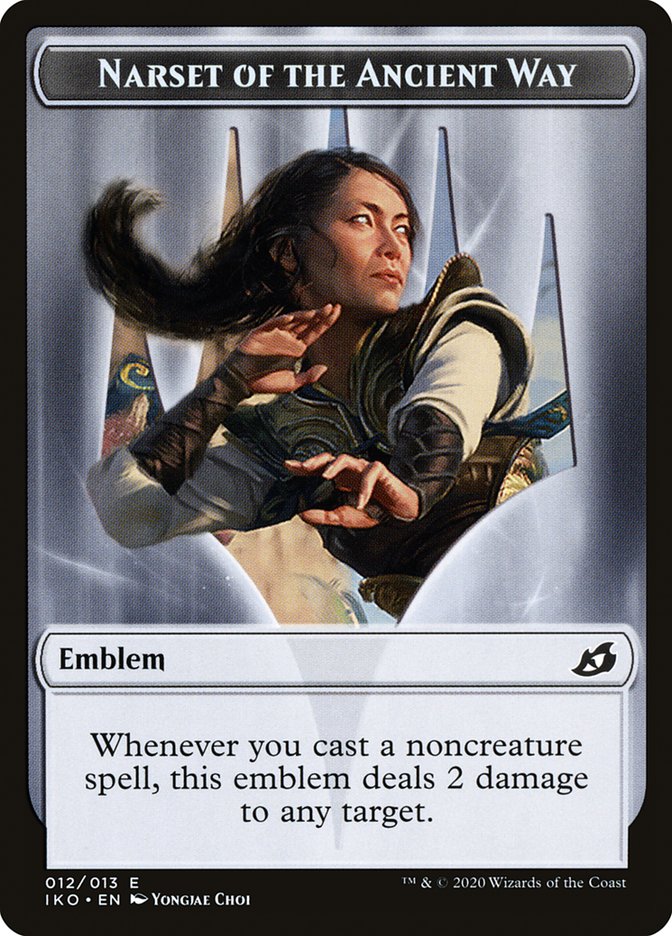 Narset of the Ancient Way Emblem [Ikoria: Lair of Behemoths Tokens] | Local Legends