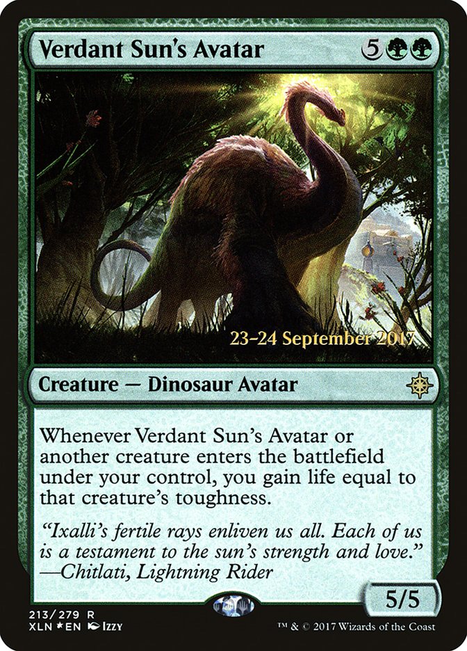 Verdant Sun's Avatar [Ixalan Prerelease Promos] | Golgari Games