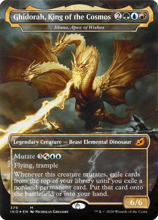 Illuna, Apex of Wishes - Ghidorah, King of the Cosmos (Godzilla Series) [Ikoria: Lair of Behemoths] | Local Legends
