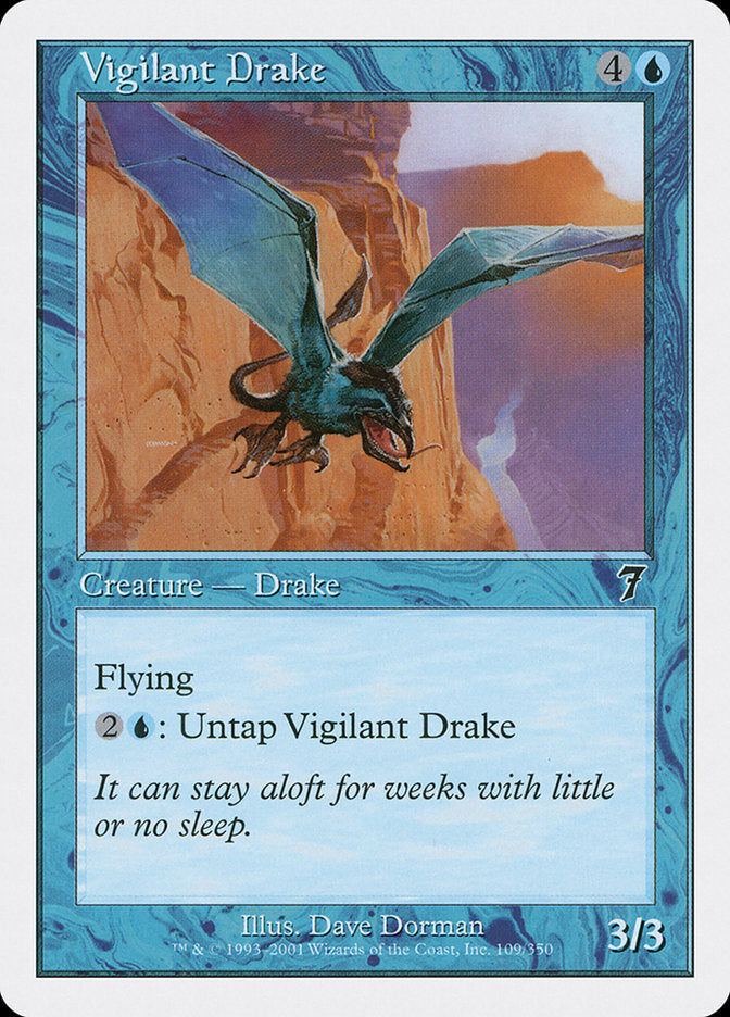 Vigilant Drake [Seventh Edition] | Golgari Games