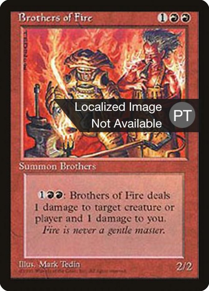 Brothers of Fire [Fourth Edition (Foreign Black Border)] | Golgari Games