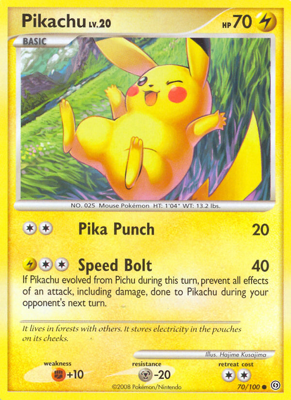 Pikachu (70/100) [Diamond & Pearl: Stormfront] | Golgari Games