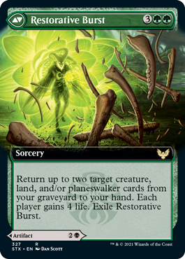 Pestilent Cauldron // Restorative Burst (Extended Art) [Strixhaven: School of Mages] | Local Legends