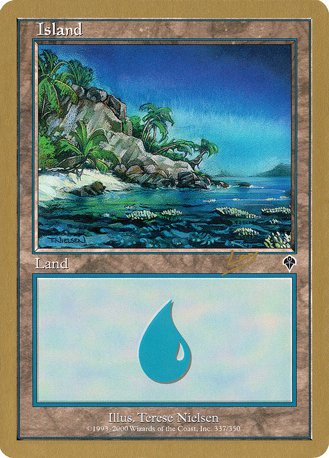 Island (rl337a) (Raphael Levy) [World Championship Decks 2002] | Golgari Games