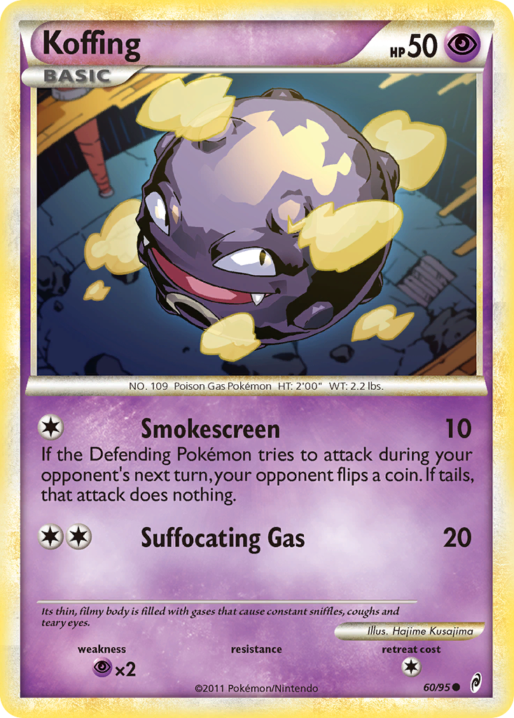 Koffing (60/95) [HeartGold & SoulSilver: Call of Legends] | Golgari Games