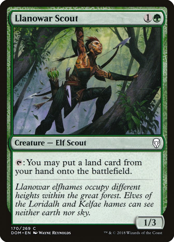 Llanowar Scout [Dominaria] | Golgari Games