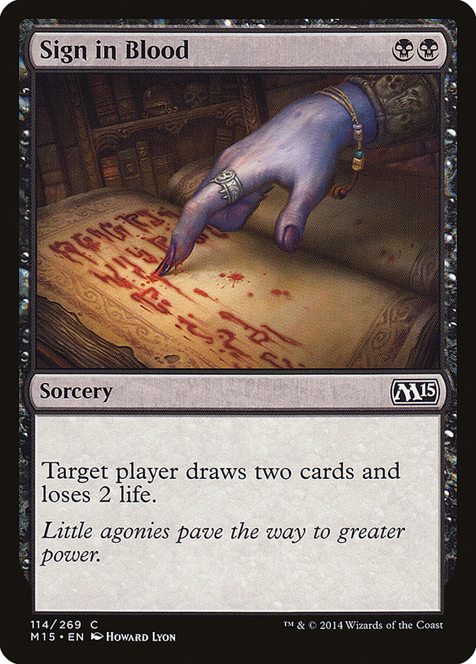 Sign in Blood [Magic 2015] | Local Legends