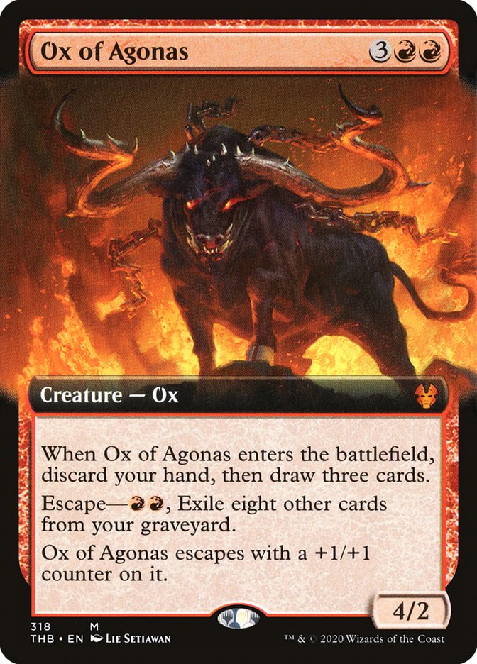 Ox of Agonas (Extended Art) [Theros Beyond Death] | Golgari Games