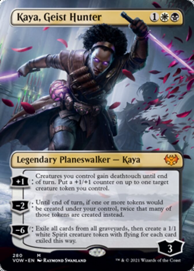 Kaya, Geist Hunter (Borderless) [Innistrad: Crimson Vow] | Golgari Games