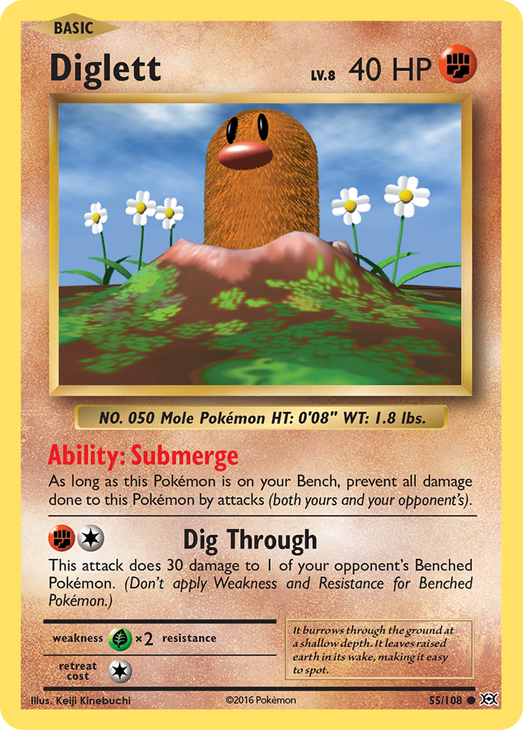 Diglett (55/108) [XY: Evolutions] | Golgari Games