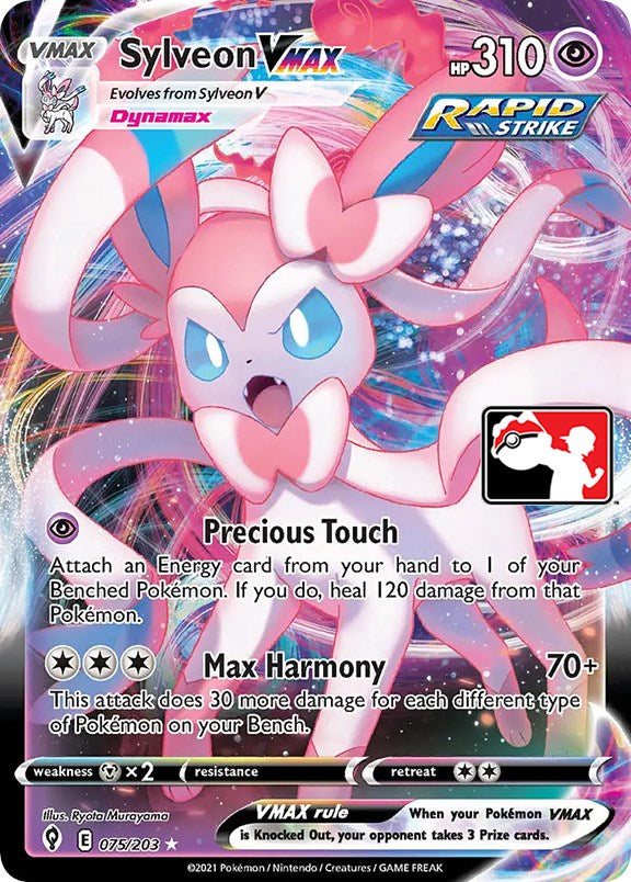 Sylveon VMAX (075/203) [Prize Pack Series One] | Golgari Games