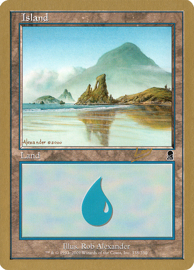 Island (rl338) (Raphael Levy) [World Championship Decks 2002] | Golgari Games