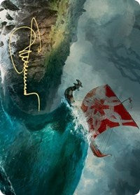 Run Ashore Art Card (Gold-Stamped Signature) [Kaldheim Art Series] | Local Legends