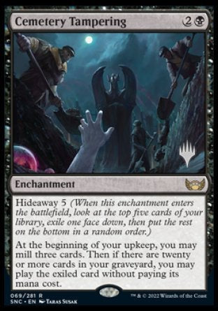 Cemetery Tampering (Promo Pack) [Streets of New Capenna Promos] | Local Legends