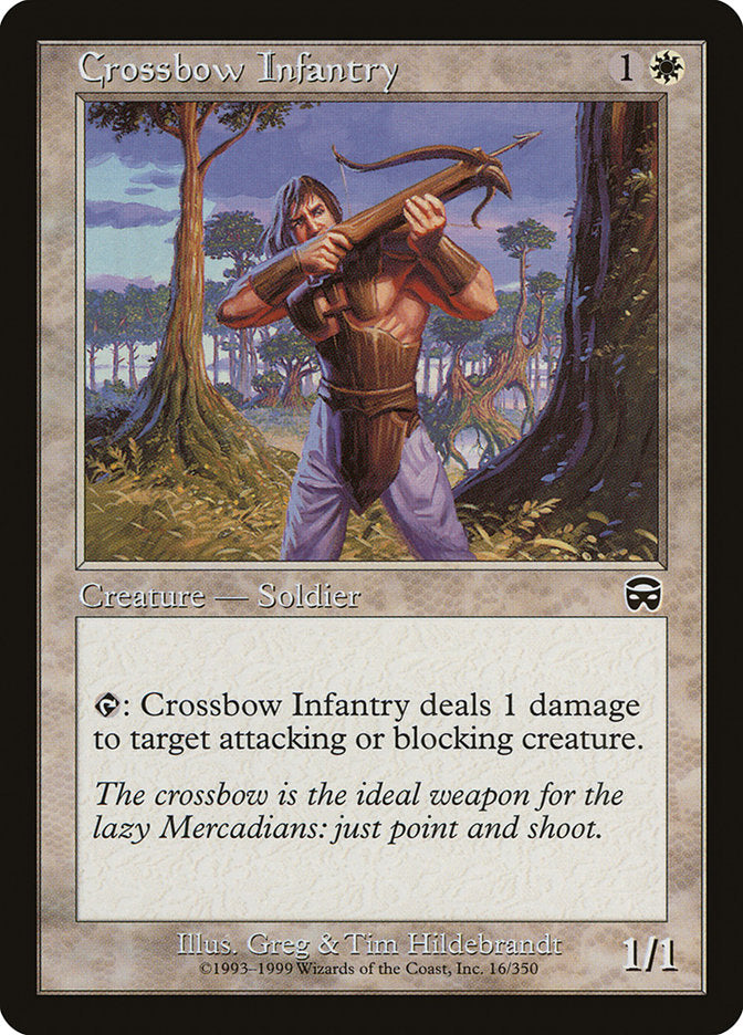 Crossbow Infantry [Mercadian Masques] | Golgari Games