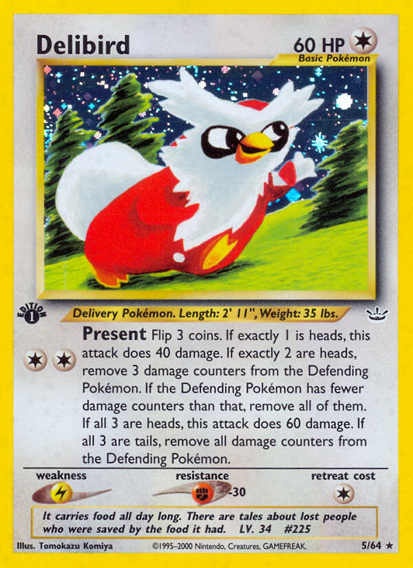 Delibird (5/64) [Neo Revelation 1st Edition] | Golgari Games