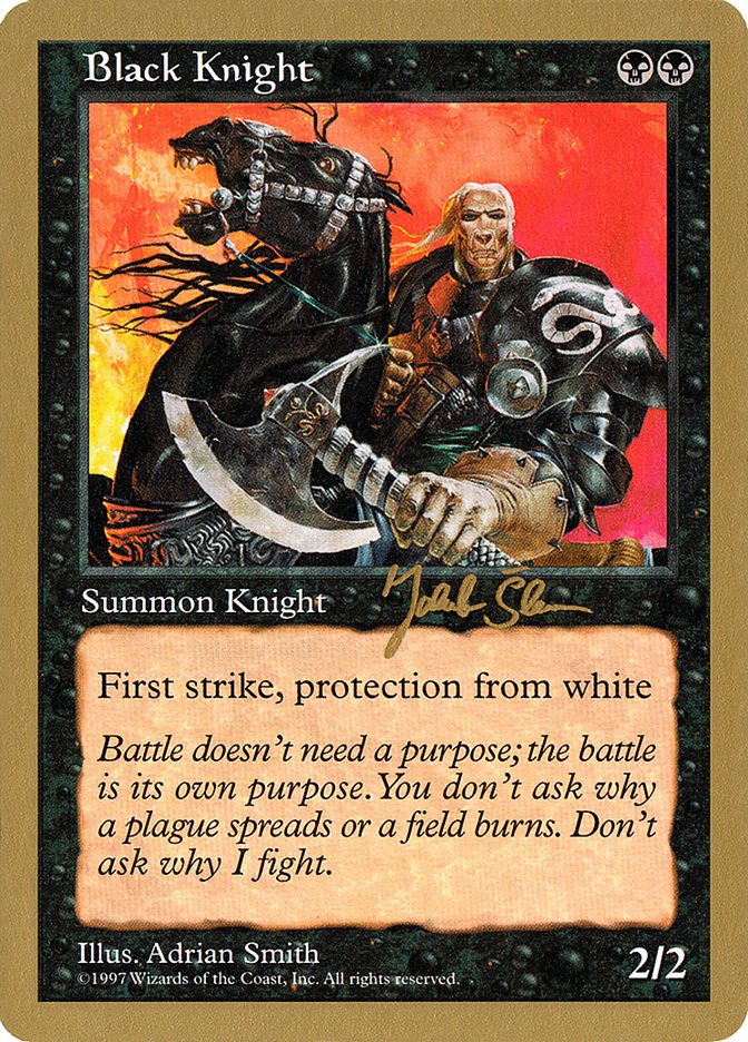 Black Knight (Jakub Slemr) [World Championship Decks 1997] | Golgari Games