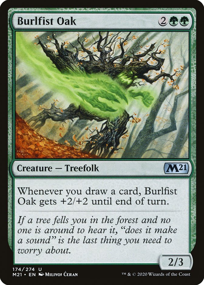 Burlfist Oak [Core Set 2021] | Golgari Games