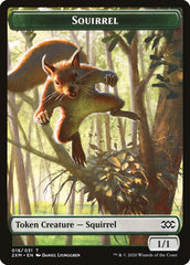 Demon // Squirrel Double-sided Token [Double Masters Tokens] | Golgari Games