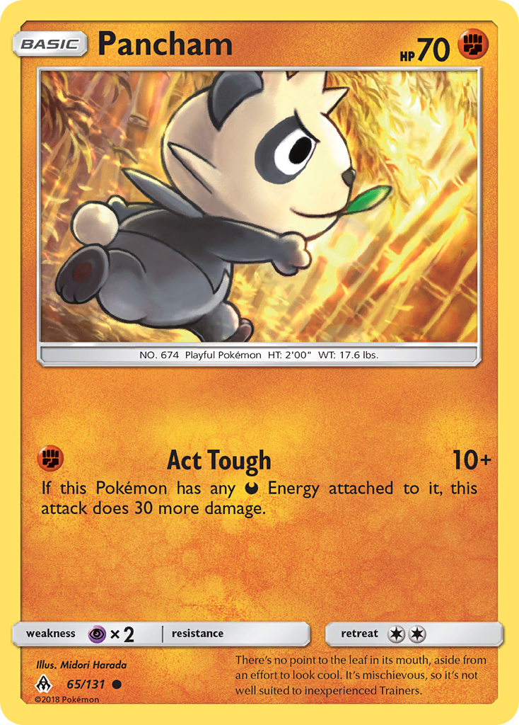 Pancham (65/131) [Sun & Moon: Forbidden Light] | Golgari Games