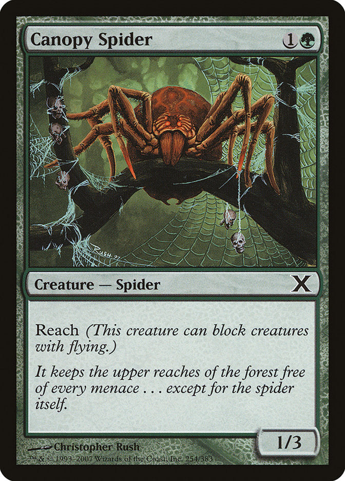 Canopy Spider [Tenth Edition] | Golgari Games