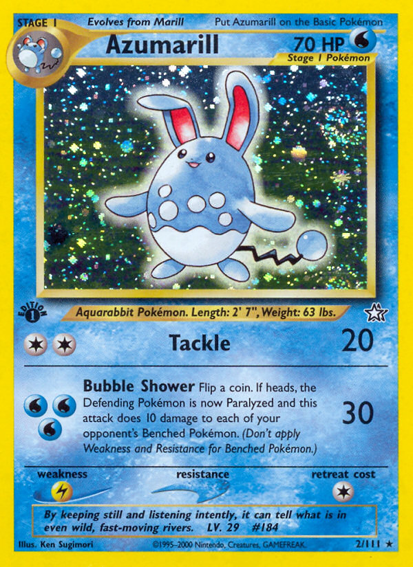 Azumarill (2/111) [Neo Genesis 1st Edition] | Golgari Games