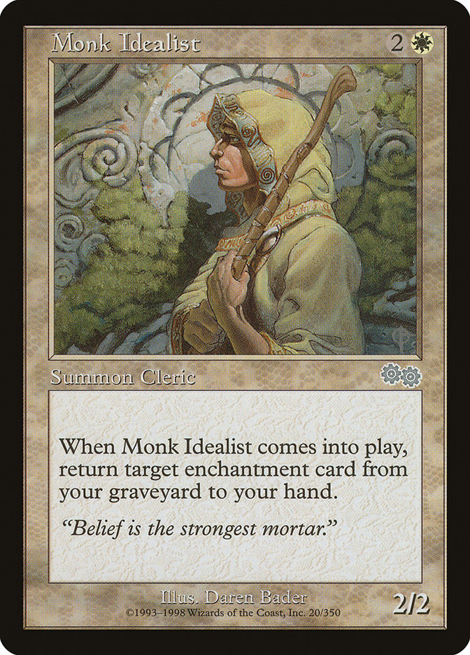 Monk Idealist [Urza's Saga] | Golgari Games