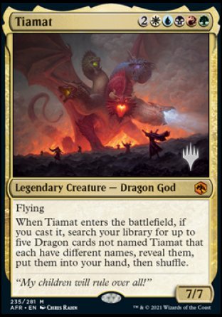 Tiamat (Promo Pack) [Dungeons & Dragons: Adventures in the Forgotten Realms Promos] | Golgari Games