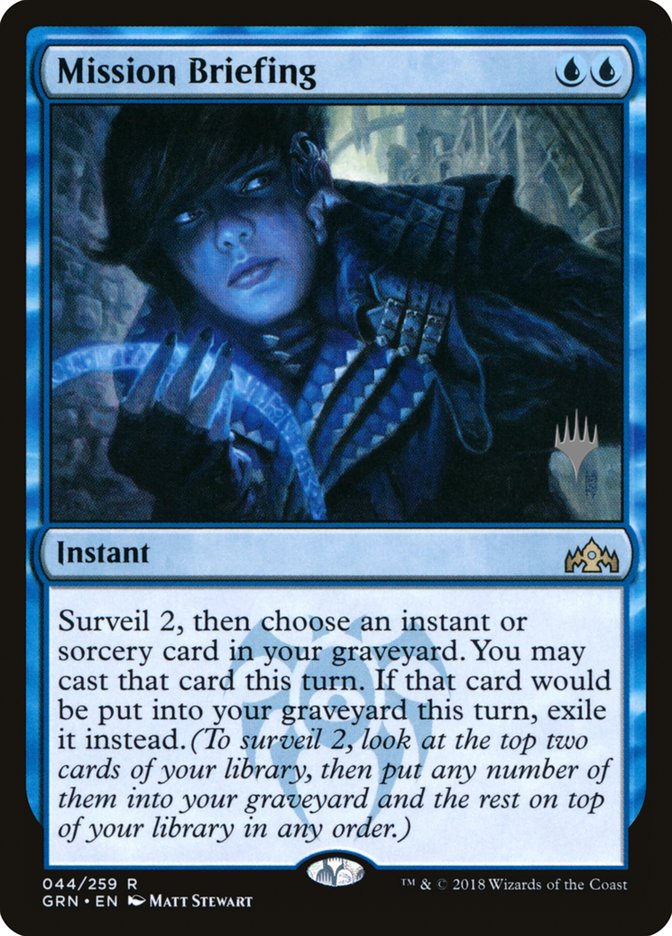 Mission Briefing (Promo Pack) [Guilds of Ravnica Promos] | Local Legends