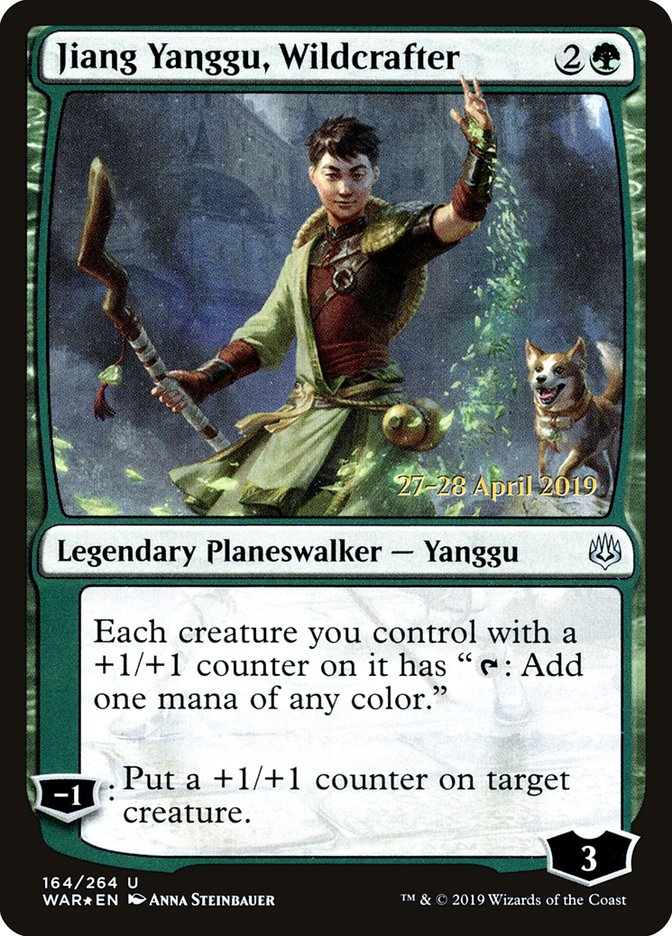 Jiang Yanggu, Wildcrafter [War of the Spark Prerelease Promos] | Golgari Games