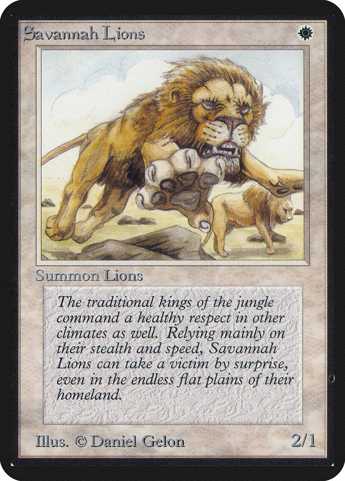 Savannah Lions [Alpha Edition] | Golgari Games