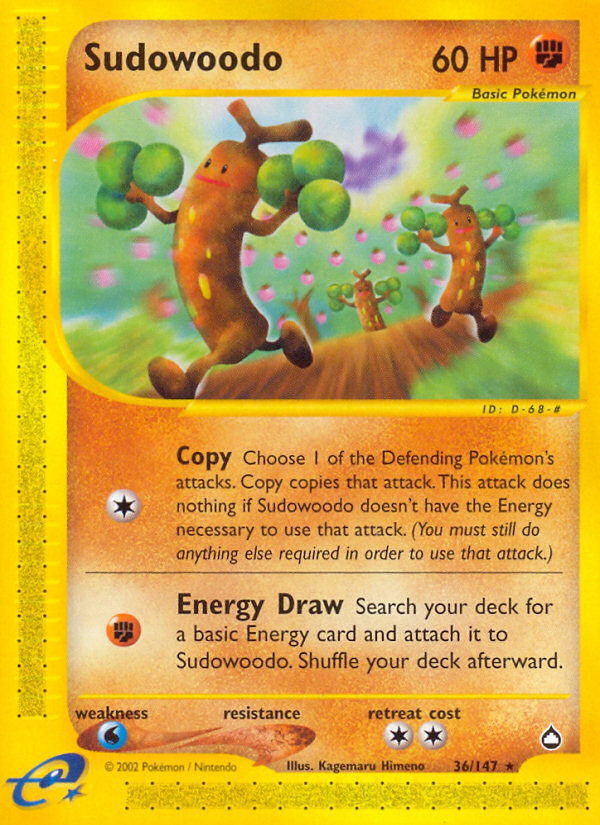 Sudowoodo (36/147) [Aquapolis] | Golgari Games