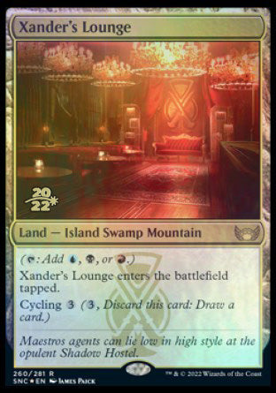 Xander's Lounge [Streets of New Capenna Prerelease Promos] | Golgari Games