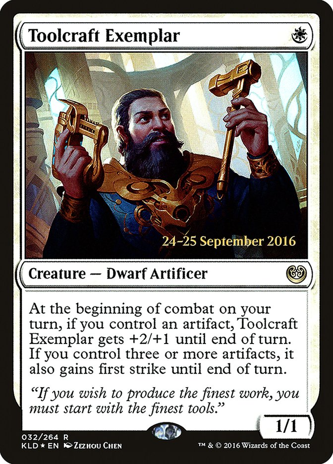 Toolcraft Exemplar [Kaladesh Prerelease Promos] | Golgari Games