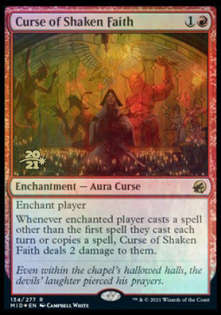 Curse of Shaken Faith [Innistrad: Midnight Hunt Prerelease Promos] | Local Legends