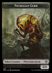 Rebel // Phyrexian Germ Double-Sided Token [Phyrexia: All Will Be One Commander Tokens] | Golgari Games