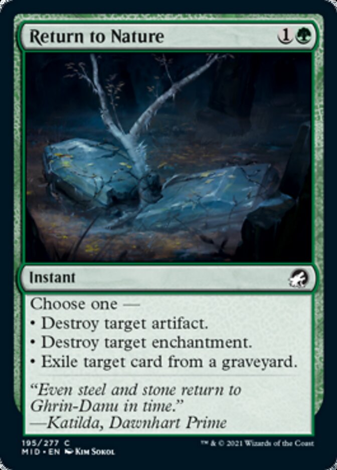 Return to Nature [Innistrad: Midnight Hunt] | Golgari Games