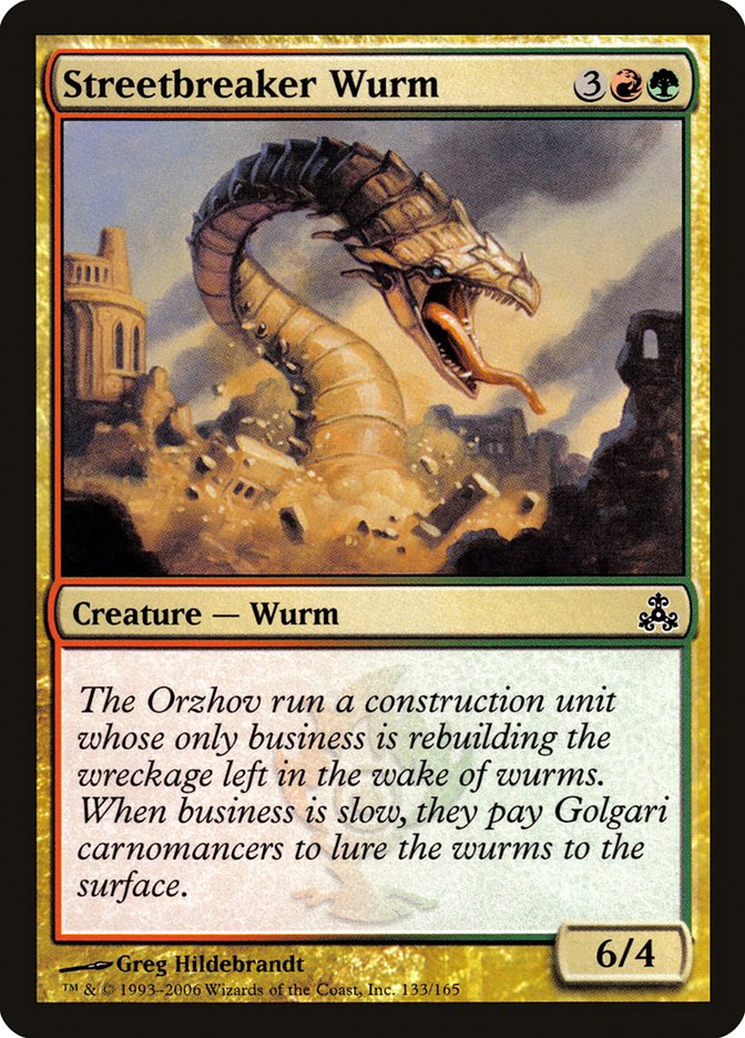 Streetbreaker Wurm [Guildpact] | Golgari Games