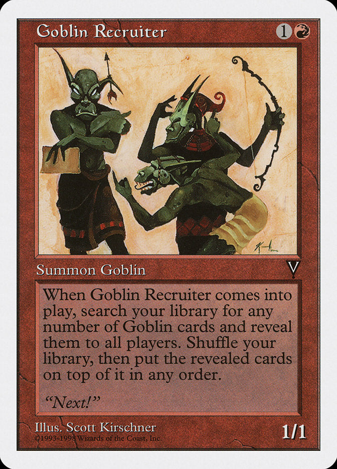 Goblin Recruiter [Anthologies] | Golgari Games