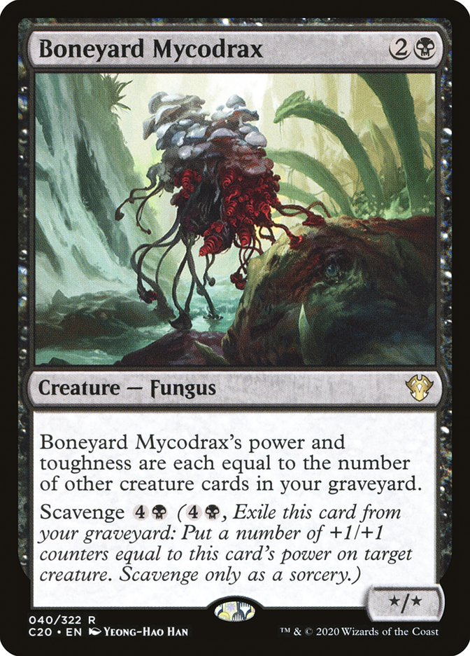 Boneyard Mycodrax [Commander 2020] | Golgari Games