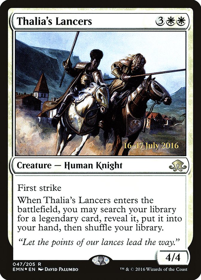 Thalia's Lancers [Eldritch Moon Prerelease Promos] | Golgari Games