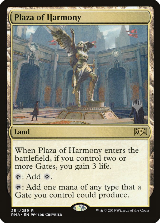 Plaza of Harmony (Promo Pack) [Ravnica Allegiance Promos] | Golgari Games