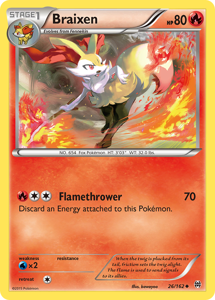 Braixen (26/162) [XY: BREAKthrough] | Golgari Games